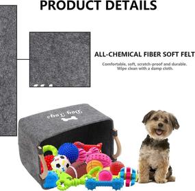 img 3 attached to 🐶 Geyecete Dog Toys Storage Bins - Neatly Organize Your Kids' Home with Style