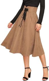 img 4 attached to Floerns Womens Pleated Waist Length