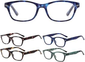 img 4 attached to 👓 PADISAE Anti Blue Light Blocking Spring Hinge Reading Glasses for Women and Men - Computer Eyeglasses