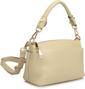 img 3 attached to Ainifeel Genuine Leather Crossbody Shoulder Women's Handbags & Wallets for Shoulder Bags