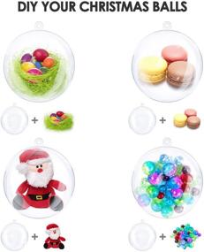 img 1 attached to 🎄 Versatile 20 Pack DIY Ornament Balls for Creative Christmas Decor - Clear Fillable Baubles for Pendants, Gifts, Home Decor & More!