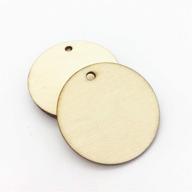 🏷️ urimpavido 50mm 2-inch natural wood round circle pendant tags - blank wooden disks with 1 hole - pack of 25 logo