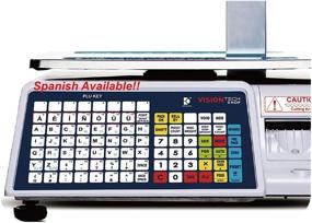 img 2 attached to VisionTechShop DLP-300 Label Printing Scale Pole Display - NTEP 🏷️ Legal for Trade, 30/60lbs Capacity, Free CAS LST-8020 UPC w/Ingredients Label included!