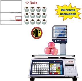 img 3 attached to VisionTechShop DLP-300 Label Printing Scale Pole Display - NTEP 🏷️ Legal for Trade, 30/60lbs Capacity, Free CAS LST-8020 UPC w/Ingredients Label included!