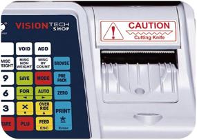 img 1 attached to VisionTechShop DLP-300 Label Printing Scale Pole Display - NTEP 🏷️ Legal for Trade, 30/60lbs Capacity, Free CAS LST-8020 UPC w/Ingredients Label included!