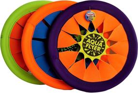 img 2 attached to 🏀 JA-RU Мягкий диск для метания Frisbee Splash Fun Aqua Flyer 12&#34; (6 единиц разноцветные) | Летающие диски для детей и взрослых | Безопасны, легки в использовании и профессиональные | Включает 1 упругий мяч | 1031-6п.