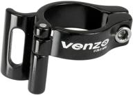 🚴 venzo adjustable braze-on front derailleur adapter clamp - road and mountain bike compatibility with shimano and sram logo