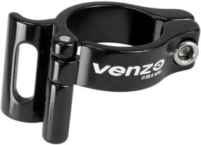 img 4 attached to 🚴 Venzo Adjustable Braze-On Front Derailleur Adapter Clamp - Road and Mountain Bike Compatibility with Shimano and SRAM