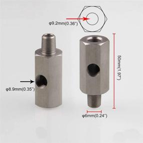 img 2 attached to 🔒 Stainless Pressure Sensor Adapter: Reliable Supply for Accurate Readings