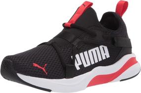 img 4 attached to Удобная детская беговая обувь без шнуровки: PUMA Softride Rift для детей