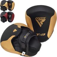 🥊 rdx boxing pads focus mitts: curved hook and jab hand targets for mma, boxing, and martial arts training логотип