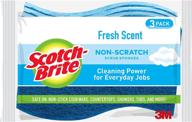 🧽 scotch-brite non-scratch scrub sponges: 12-pack, lasts 50% longer than leading value brands logo