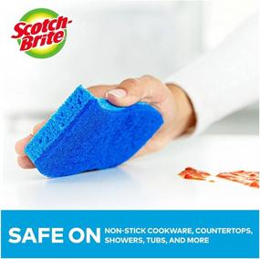 img 1 attached to 🧽 Scotch-Brite Non-Scratch Scrub Sponges: 12-pack, Lasts 50% Longer than Leading Value Brands