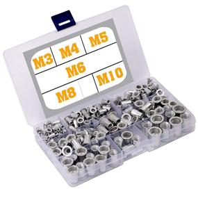 img 3 attached to 🔩 199-Piece Kit: Aluminum Rivet Nuts M3 M4 M5 M6 M8 M10 Nutsert RIV Nuts Insert Nuts