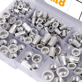 img 2 attached to 🔩 199-Piece Kit: Aluminum Rivet Nuts M3 M4 M5 M6 M8 M10 Nutsert RIV Nuts Insert Nuts