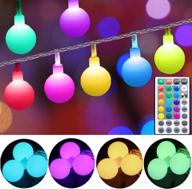 🎄 solhice 40ft color changing globe string lights: vibrant 120 leds rgb christmas ball fairy lights логотип