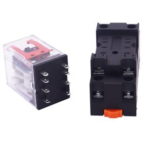 img 1 attached to TWTADE/AC 12V 5A Coil Electromagnetic Power Relay 8 Pins 2DPT 2NO 2NC MY2J HH52P With Indicator Light And Socket Base -YJ2N-GS