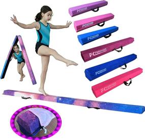 img 4 attached to 🤸 FC FUNCHEER 6FT/9FT Folding Gymnastics Beam for Kids - Non-Slip Rubber Base, Training Equipment for Gymnastics, Professional Home Training - Includes Carrying Bag