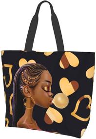 img 3 attached to EZYES Shoulder Handbag African American Women's Handbags & Wallets for Shoulder Bags