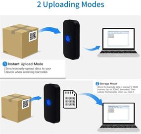 img 1 attached to 📱 Alacrity Mini Bluetooth 2D Barcode Scanner: Versatile 3-in-1 Wireless/USB Wired/Bluetooth Reader for iPad, iPhone, Android, Tablets, and Computers