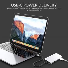 img 3 attached to 💻 HyperDrive USB-C Hub Adapter: Unleash the Power of 9-in-1 Connectivity for iPad Pro, MacBook Pro/Air (Silver)