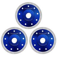 🔹 premium tanzfrosch diamond saw blade 4.5" - perfect for porcelain tiles, granite, marble, ceramics - 3 pack, blue logo