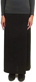 img 1 attached to Monte Carlo Slinky Skirt Black Women's Clothing for Skirts