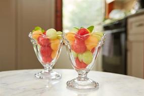 img 3 attached to 🍨 Clear Footed Parfait Glass by Anchor Hocking