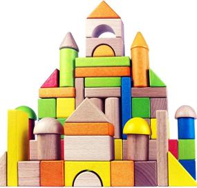 img 4 attached to 🎨 Immerse Your Kids in Creative Play with Migargle Wooden Building Blocks