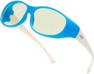 aht fit over computer glasses for women and men - blue light blocking glasses(blue beige) logo