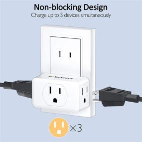 img 3 attached to 🔌 LENCENT 3-Prong to 2-Prong Adapter: Travel Power Adaptor for US to Japan, Philippines-Type A, Cruise Ship Approved - 2 Pack