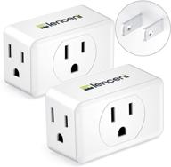 🔌 lencent 3-prong to 2-prong adapter: travel power adaptor for us to japan, philippines-type a, cruise ship approved - 2 pack logo