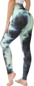 img 4 attached to CHOFOTUE Famous TikTok Bubble Leggings Sports & Fitness and Running