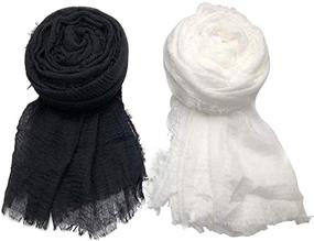 img 1 attached to 🧣 Chic and Protective: Light Sunscreen Scarves for Stylish Valentine's Women's Accessories