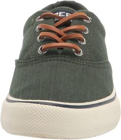 img 3 attached to Sperry Striper Sneaker Ivory Linen