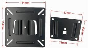 img 2 attached to 🖥️ Versatile TV Wall Mount: Heavy-Duty Articulating Bracket for 14-24 inch LED OLED LCD Flat Screens