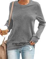 👚 senserise women's casual crewneck sweatshirt short/long sleeve solid color shirt soft lightweight loose tops for everyday comfort logo