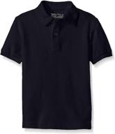 👕 nautica boys' school uniform short sleeve pique polo: classic style & quality logo