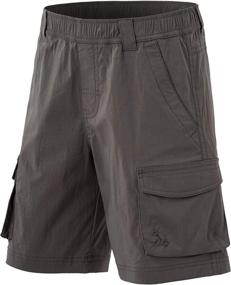 img 4 attached to CQR Kids Youth Pull on Cargo Shorts: 🩳 Durable, Outdoor Camping Hiking Shorts with Elastic Waist & Pockets