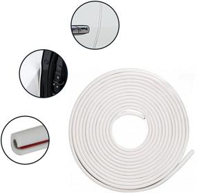 img 3 attached to 🚗 Ultimate Car Protection: Eytool Car Door Protectors Edge Guards - 16Ft (5M) U Shape Rubber Seal - White