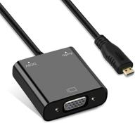 🔌 avedio links адаптер micro hdmi to vga: активный микро hdmi to vga видео конвертер с 3,5 мм стерео аудио - мужской к женскому микро hdmi to vga кабель для ноутбука, проектора, телевизора, chromebook логотип