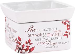 img 4 attached to 💎 She is More Precious Than Rubies: Proverbs 31 Woman Electric 2-in-1 Jar Candle & Warmer for Wax and Oil