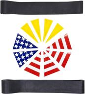 🔥 enhanced firefighter emt paramedic helmet kit - classic rubber helmet bands - american helmet flag set - door open wedges for sprinklers - firefighter wedge kit логотип