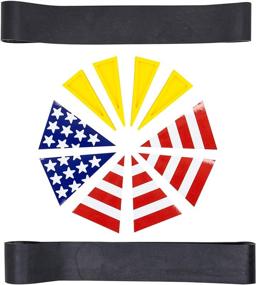 img 4 attached to 🔥 Enhanced Firefighter EMT Paramedic Helmet Kit - Classic Rubber Helmet Bands - American Helmet Flag Set - Door Open Wedges for Sprinklers - Firefighter Wedge Kit