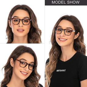 img 1 attached to 👓 4 Pack Computer Reading Glasses: Blue Light Blocking, Anti Glare Filter, UV Rays Protection, Stylish Spring Hinge Frames, 1.0 (+3.50)