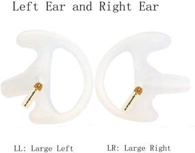 img 2 attached to 🎧 Motorola Kenwood Midland 2 Way Radio Replacement Earmold Earbud - Acoustic Coil Tube, Lsgoodcare Soft Silicone Insert Earmould Ear buds - White Large (Pack of 10 Pairs)