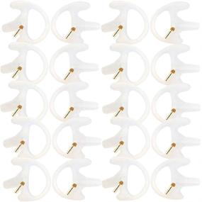 img 4 attached to 🎧 Motorola Kenwood Midland 2 Way Radio Replacement Earmold Earbud - Acoustic Coil Tube, Lsgoodcare Soft Silicone Insert Earmould Ear buds - White Large (Pack of 10 Pairs)