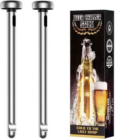 img 4 attached to 🍺 Fronnor Beer Chiller Sticks for Bottles - Cool Unique Gift for Beer Lovers. Stainless Steel Beverage Cooler for Christmas, Thanksgiving, Father's Day, Valentine's Day Gifts