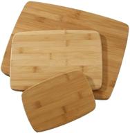 🔪 superior quality farberware bamboo cutting board set - pack of 3 logo