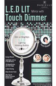 img 3 attached to 💄 DANIELLE LED Lighted Makeup Mirror - Two-Sided with Touch Activation & Dimmer, Enhanced 10X Magnification